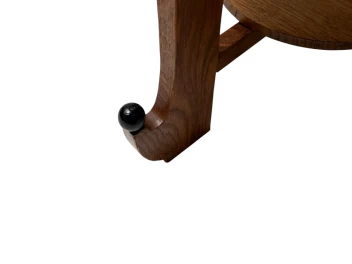 Art Deco Amsterdamse School Oak Side Table, 1920s